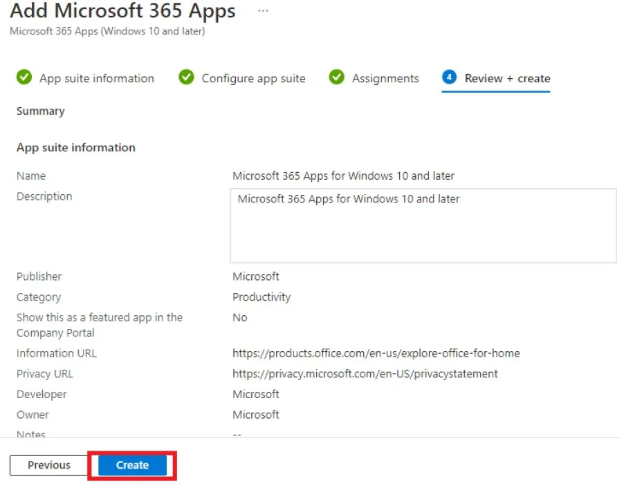 add microsoft 365 apps