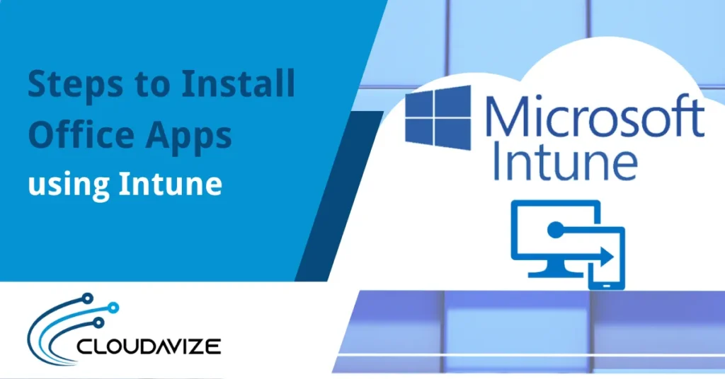 steps to install apps using intune