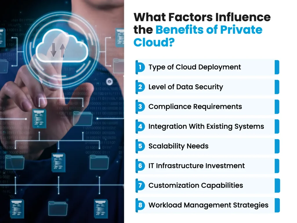 Factors Influence the Benefits of Private Cloud